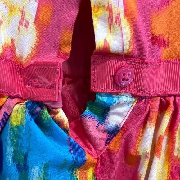 Place Baby Girls Party Dress Pink Multi-Color Print & Headband Band 12-18 months - Picture 3 of 12